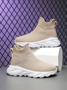Women's Shoes - Plus Size And Small Size - Gift For Girlfriends, Relatives, And Friends - New Season Design - Lightweight Casual Sports Shoes - Warm And Slimming Look - Khaki - View 2