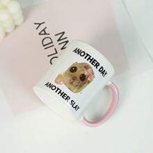 1pc Large Capacity Ceramic Mug, Daily Coffee/Tea Cup, Office Water Cup, Summer Iced Soda/Juice Cup Back To School