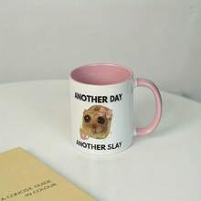 1pc Large Capacity Ceramic Mug, Daily Coffee/Tea Cup, Office Water Cup, Summer Iced Soda/Juice Cup Back To School