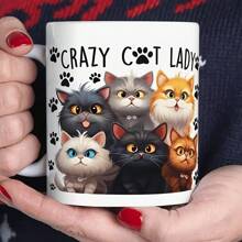 1pc Large Capacity Ceramic Mug, Daily Coffee/Tea Cup, Office Water Cup, Summer Iced Soda/Juice Cup Back To School