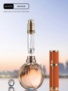 1pc 5ml Refillable Leather Perfume Travel Spray Bottle, Portable Fragrance Atomizer Ideal For Travel, Office, Home Decor, Weddings, Parties, Birthdays, Gifts For Him/Her, Holidays