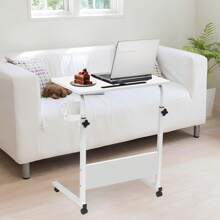 GRANDMA SHARK  Laptop Table For Sofa Or Bed, Laptop Desk, Standing Height Adjustable Computer Desk, Portable Side Table, Bed Table, Sofa Table - White-60*40cm - View 7