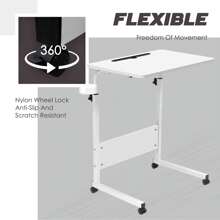 GRANDMA SHARK  Laptop Table For Sofa Or Bed, Laptop Desk, Standing Height Adjustable Computer Desk, Portable Side Table, Bed Table, Sofa Table - White-60*40cm - View 5