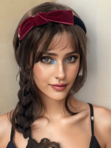 1pc Women Velvet Vintage Twist Headband Elegant Hair Accessory, Versatile For Everyday Wear, Autumn/Winter Valentines - Multicolor - View 2