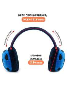 2 piezas Protectores de oreja y guantes de invierno para niños, aptos para actividades al aire libre, con protección de oreja elástica, utilizando tecnología de tejido, adecuados para clima frío