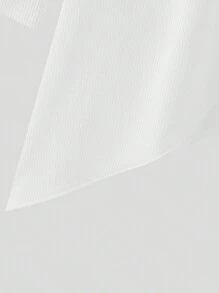 INCERUN Fashion Mens High Neck Long Sleeve Asymmetrical Hem Solid Knitted Tops Casual Slim Skinny Pullover Shirt - 白色 - 查看 6