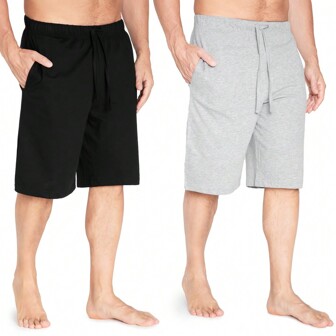 City Comfort Pyjama Shorts Comfy Lounge With Pockets Pack Of 2