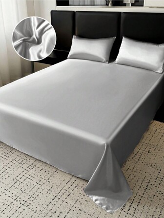Set di lenzuola da 3/4 pezzi, set di biancheria da letto di lusso in seta, coprimaterasso delicato sulla pelle, proteggi-materasso tinta unita, biancheria da letto morbida e confortevole per la camera da letto, set copriletto, lenzuolo con angoli per letti singoli, matrimoniali, king e queen, lavabile in lavatrice