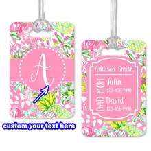 Customized Luggage Tag, Customized Acrylic, Customize Name Phone Email, Advanced Design Sense, Suitable For Any Scenario | Luggage Handbag Backpack Beach Bag, Exclusive Items, Autumn/Winter Gifts, Personalized Daycare Bag ID, Personalized Diaper Bag Tag