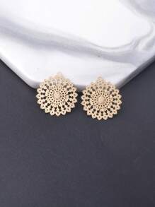 10pcs Brass Filigree Feather Leaf Charms Golden HAESH SHELI Pendant Round Connector Diy Jewelry Findings
