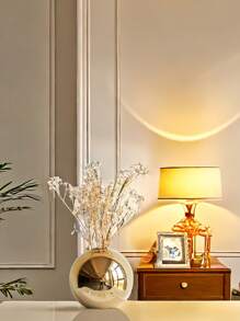 Vaso sferico dorato di lusso leggero adatto per il soggiorno, lo studio, la scrivania dell'ufficio, la decorazione dell'ingresso, fiori freschi nel vaso, decorazione per matrimoni, centrotavola, decorazione da tavolo, festa