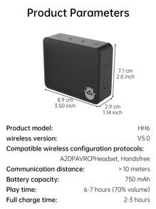 HAKUNA WASIWASI 1 Loa không dây di động chống nước IPX7 có pin Lithium - Một cỡ - Xem 9