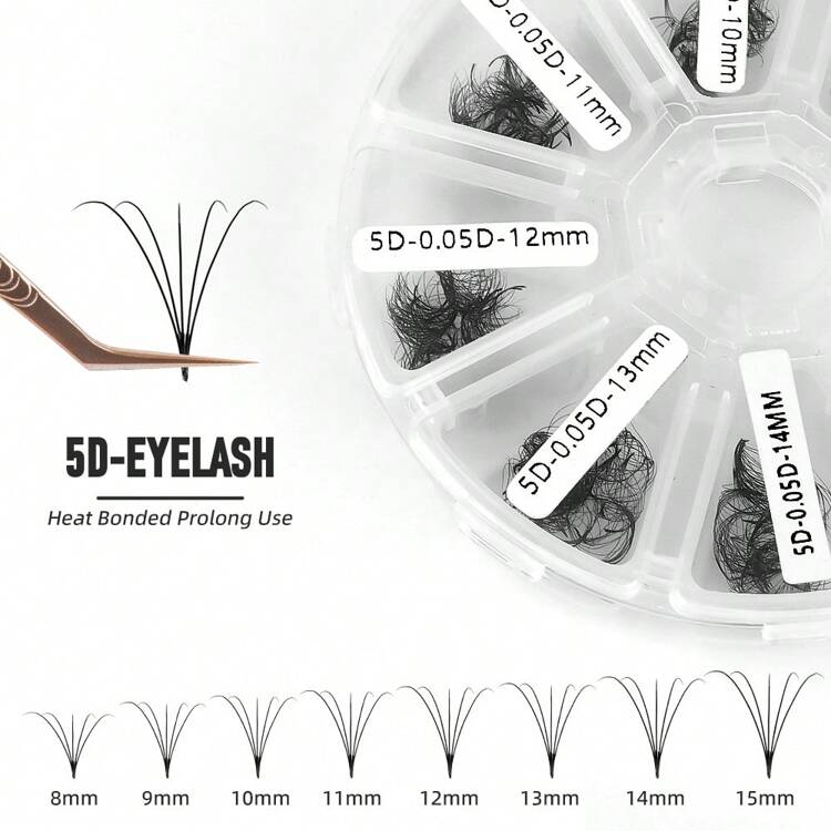 NEW5D/6D/8D/10D/12D/14D /20DIndividual Lashes, Pre-Made Fans, 0.07mm Thickness, D Curl, 8-15mm Length, 500 Pcs Soft And Lightweight False Eyelashes - Suitable For Beginners Lash Clusters,Eye Lash Clusters,Individual Eyelashes,Lashes,Fake Lashes - D - View 3