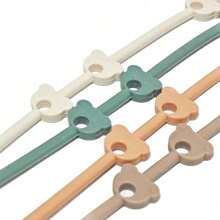 1 件玩具安全带软硅胶出牙链可调节婴儿奶嘴固定器假奶嘴夹婴儿车婴儿配件 - 彩色 - 查看 10