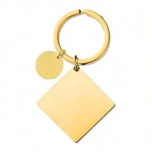 Aangepaste tekst vierkante sleutelhangers roestvrij staal gepersonaliseerde laser gegraveerde letters tag sleutelhanger sieraden geschenken