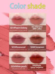 VEECCI Soft Mist Milk Cream Cushion Lip Mud, Tidak Lengket, Cepat Kering - S04 Teh Susu Kayu Manis - View 4