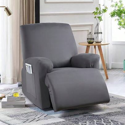 1件/2件/3件套，浅咖啡色，家居用品，牛奶丝，加厚弹力，防水防尘，耐磨猫爪纹沙发套，美式风格，适用于客厅、卧室等空间，家纺，家居用品