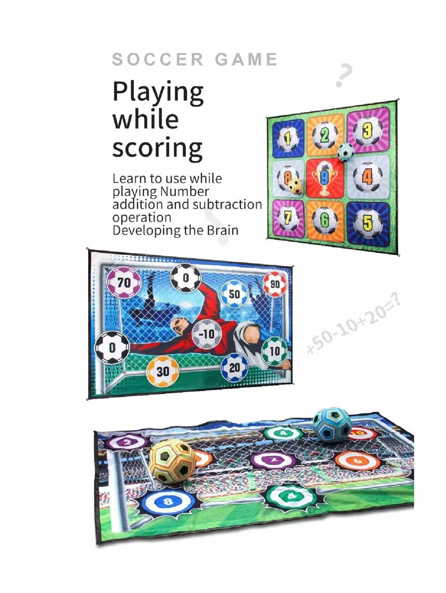 Aufblasbarer PVC-Fußball 25cm - Weiches Spielzeug Für Indoor & Outdoor