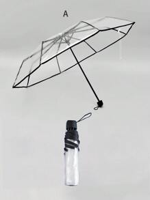 8-Rib Folding Lightweight Portable Travel Umbrella, Casual Rain Gear For Daily Commuting & Going Out In Rain Or Shine,Spring Summer Picks,Brides Maid Gifts,Room,Bedroom Decor,Beach,Travel,For Men,For Women,Vacation,Cute Stuff,Mother's Day Gift,Bedroom Decor,Garden,Kitchen Decor,Summer,Beach,Travel Essentials,Room Decor,Squishy,Graduation,Outdoor,Garden,Travel Essentials - Multicolor - View 7