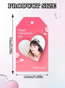 36 piezas Etiquetas personalizadas para regalos con tema del Día de San Valentín, etiquetas de regalo personalizables con texto, etiquetas colgantes DIY para el Día de San Valentín, decoraciones de etiquetas de papel para regalos, decoraciones colgantes para cajas de regalo, accesorios para regalos de bodas y cumpleaños, adecuado para embalaje de regalos, bodas, ocasiones festivas, embalaje de regalos de amor para el Día de San Valentín, decoraciones colgantes para embalaje de repostería