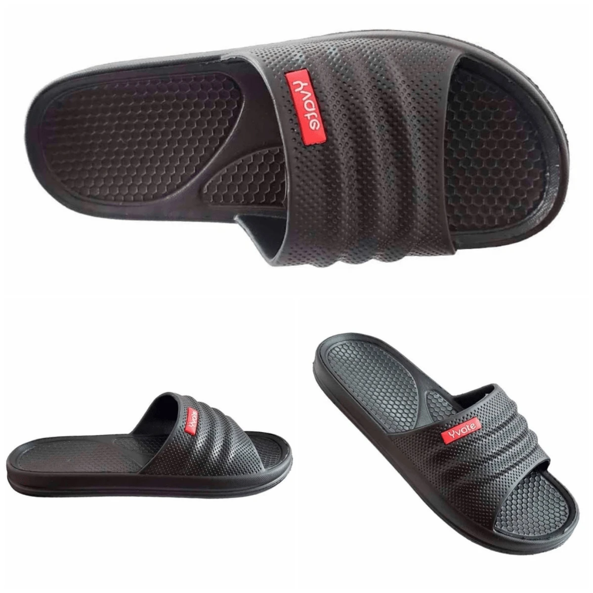 CHINELO SANDÁLIA YVATE SLIM ORIGINAL ADULTO PROMOÇÃO PAPETE UNISEX EVA - Preto - Visão 1