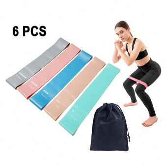 5 件/套阻力环锻炼带，适合女性居家健身，适用于腿部、臀部、瑜伽、力量训练、普拉提健身房配件、运动、健身房、家庭锻炼、健身带、阻力带