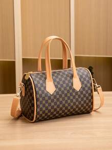 1pc Girl's New Retro Style Shoulder Bag, Casual Commuting Versatile Sling Bag - Boston Handbag - View 16