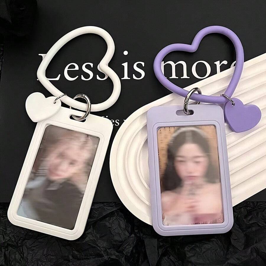 Portacard e portachiavi - Portafoto impermeabile per card - Portachiavi con foto di idol K-pop, porta photocard, regalo per studenti