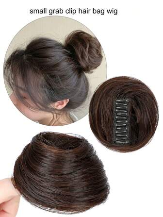 1 件哑光合成纤维甜甜圈发夹，适合日常佩戴