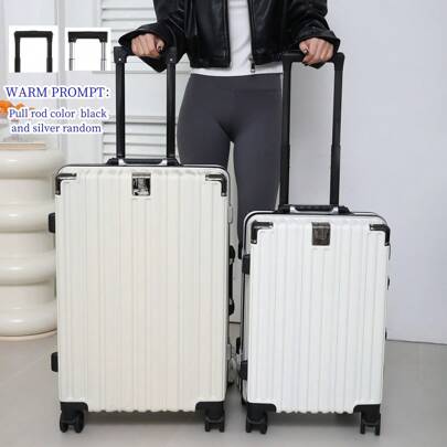 Aluminium-Rahmen Spinner Gepäck, kratzfester Reisekoffer mit leisen Rädern, 20-Zoll Kurzstreckenreise, große Kapazität, geeignet für Männer, Frauen, Studenten, Schultasche, Schulzubehör, Schulsachen
