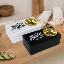 Bruciatore di incenso in oro acrilico, decorazione da tavolo per interni, decorazione artigianale, adatto per decorazioni festive, meditazione, pensiero, degustazione di tè e vita quotidiana domestica, decorazione felice per le feste. Regali di compleanno e laurea Rama Rama