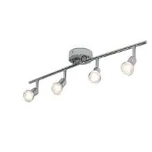 Spot de plafond orientable, plafonnier 4 LED, spot mural, lumière brillante, design contemporain