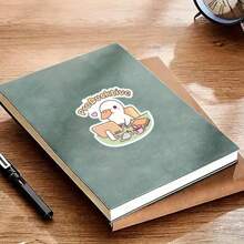Car-5389: "ProDucktive Funny Duck Vinyl Sticker – Perfect For Laptops, Water Bottles, Journals, And Workspaces | Great For Humor Lovers, Animal Enthusiasts, And Sarcasm Fans | Ideal Gift For Friends, Co-Workers, And Duck Fans | Funny And Relatable Sticker For Duck-Themed Humor And Productivity Enthusiasts" - 3inch/7.62cm - View 5
