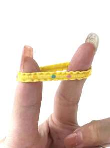 2 件套 100 件女士混色发辫橡皮筋发带高弹力不伤发装饰性时尚发带适合日常使用 - 彩色 - 查看 2