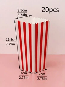 5قطع/10 قطع/20 قطعة من علب الفشار المقوى، أوعية الفشار المتينة، لوازم الأفلام المُريحة، أكواب الفشار المناسبة للاستخدام المنزلي، الحفلات، الملتقيات وآلات الفشار، قطع الدجاج الصغيرة، تغليف الوجبات الخفيفة - ورق - مشاهدة 15