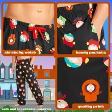 SOUTH PARK Pyjama Bottoms Comfy PJ Loungewear Trousers Funny Gift - Multicolor - View 3