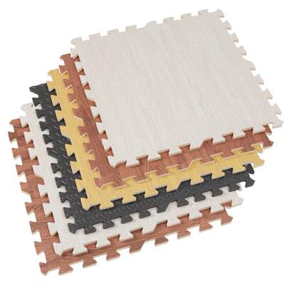 UNHO 12PCS EVA ineinander greifende Schutzbodenbelag Schaum Fliesen Übung Matte für Fitnessstudios Yoga Indoor Outdoor