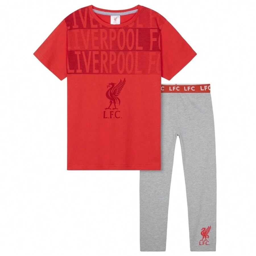 Liverpool F.C. Pyjama Set Nightwear PJ Football Lounge Wear 4-14 Years Liverpool Gift - Multicolor - View 1