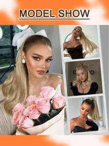 金色直马尾接发 人发环绕马尾接发 夹式人发片 女士 - S12/613 - 查看 6