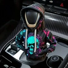 Gothic Totenkopf Hemd Schaltknauf Abdeckung, staubdichtes Auto Zubehör, Innenraum Auto Accessoires