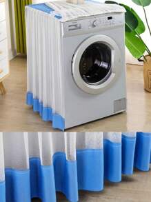 1pc Lace Embroidery Washing Machine Cover, Waterproof Dustproof Automatic Washing Machine Protector, Fit For 8kg/10kg Washing Machines