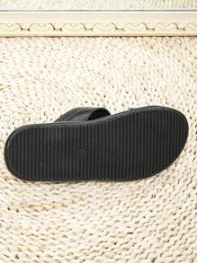 Men's Style Sandals, Arabic Formal Slippers - Black - View 6