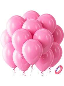 5-18 Inch Balloons In Red, Black, White, Blue, Pink, Green, Purple And Other Colors, Suitable For Birthday Party, Wedding, Anniversary, Valentine's Day, Baby Shower, Bachelorette Party And Other Celebrations And Party Decorations, Photo Props - Multicolor - View 113