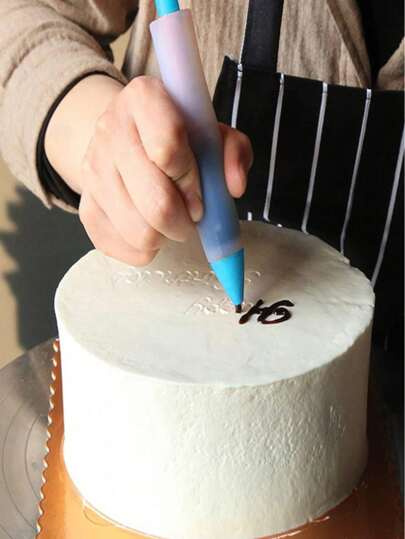 1 件/3 件/6 件纸杯蛋糕装饰笔、巧克力涂鸦笔、饼干糖霜笔、带 4 个喷嘴的蛋糕装饰裱花袋