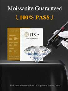 1Pair Moissanite Stud Earrings Luxury Jewelry Gifts For Women S925 Sterling Silver Fine Ladies Jewelry Gift