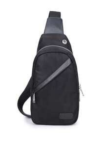 PETERBOLO Mini sac de poitrine, sac à bandoulière décontracté, sac banane , sac de taille pour sport, sac pour téléphone portable, équipement multifonctionnel pour l'extérieur, sac à dos diagonal, sacs cadeaux amusants pour les voyages, Noël, Thanksgiving, vacances d'hiver, grande capacité, multifonctionnel, portable, décontracté, étudiant, ordinateur portable, randonnée, cadeaux pour papa et petit ami, sac latéral, sac besace, sac banane, sac noir, accessoires de voyage, été, rentrée scolaire, vie sportive, sac ceinture, sac de taille, sac de printemps, fournitures scolaires - Noir - Voir 1
