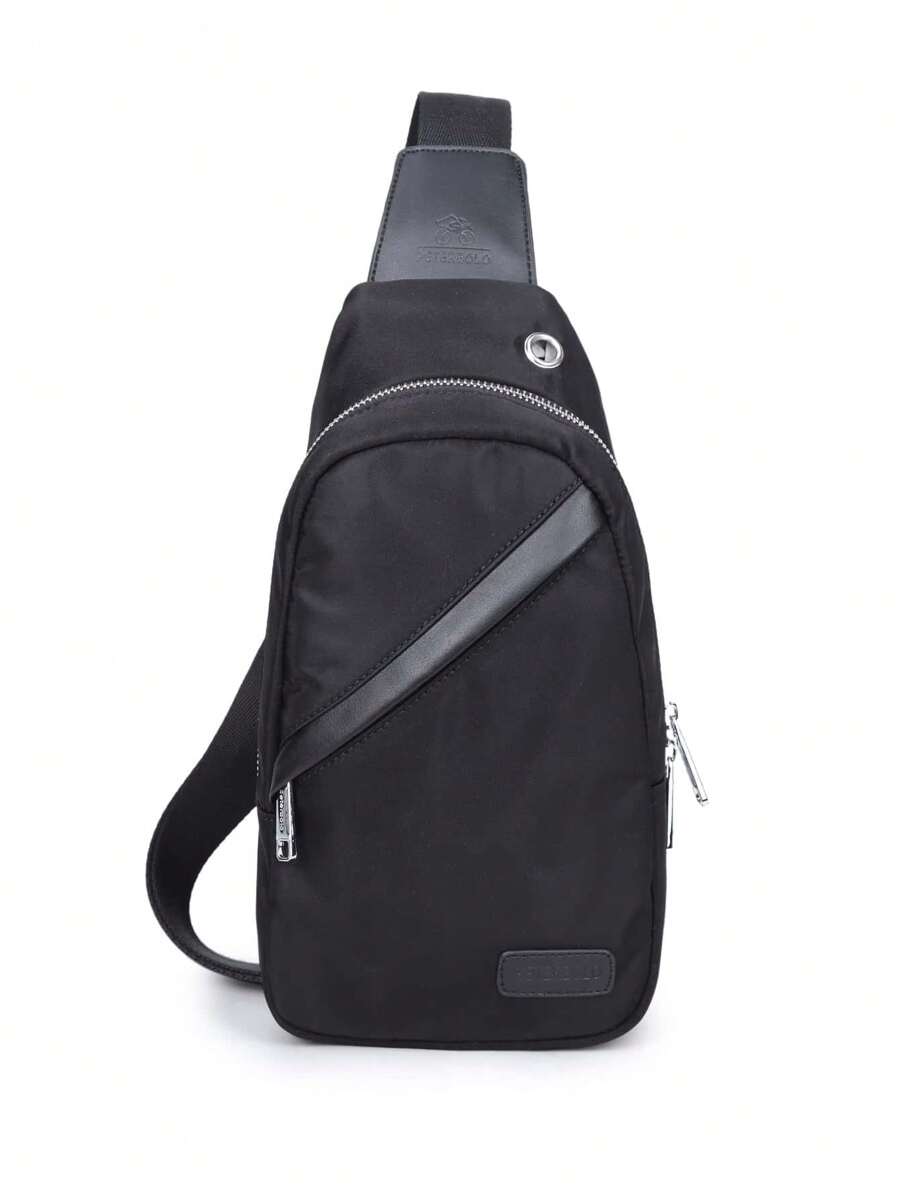 PETERBOLO Mini sac de poitrine, sac à bandoulière décontracté, sac banane , sac de taille pour sport, sac pour téléphone portable, équipement multifonctionnel pour l'extérieur, sac à dos diagonal, sacs cadeaux amusants pour les voyages, Noël, Thanksgiving, vacances d'hiver, grande capacité, multifonctionnel, portable, décontracté, étudiant, ordinateur portable, randonnée, cadeaux pour papa et petit ami, sac latéral, sac besace, sac banane, sac noir, accessoires de voyage, été, rentrée scolaire, vie sportive, sac ceinture, sac de taille, sac de printemps, fournitures scolaires - Noir - Voir 1