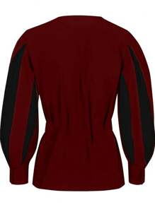 Heren Retro Renaissance Middeleeuwse Stijl Vetersluiting Contrasterende Kleur Shirt Top, Geschikt Voor Optredens