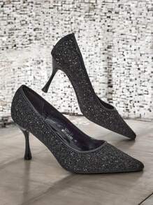 Royalfashion Women's Pumps Stylish High Heels - Black - View 4