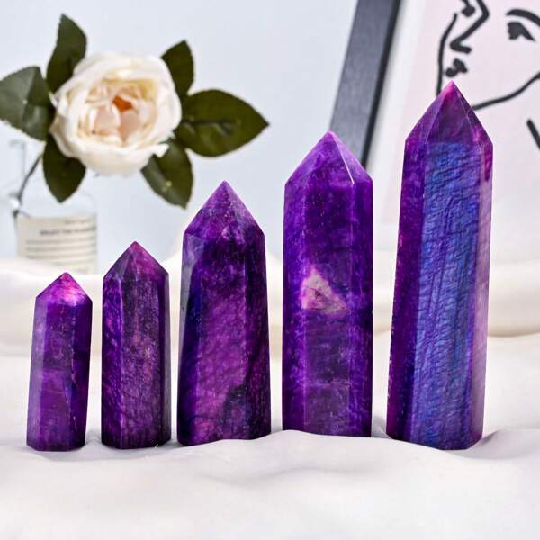 1pc Purple Moonlight Tower-Elegant Interior Decoration Ornaments - A Good Choice For Furniture Decoration - A Great Choice For Holiday Gifts